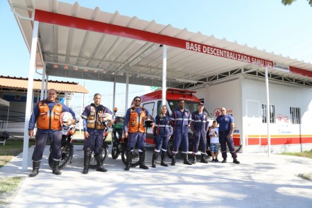 Equipe de socorristas da base Campo Grande 2